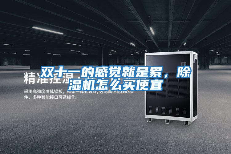 雙十一的感覺(jué)就是累，除濕機(jī)怎么買便宜
