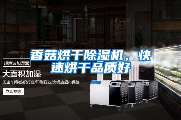 香菇烘干除濕機(jī)，快速烘干品質(zhì)好
