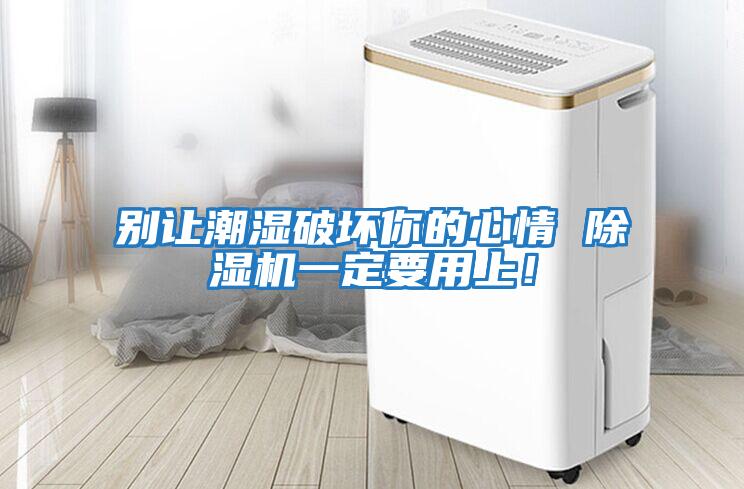 別讓潮濕破壞你的心情 除濕機一定要用上！