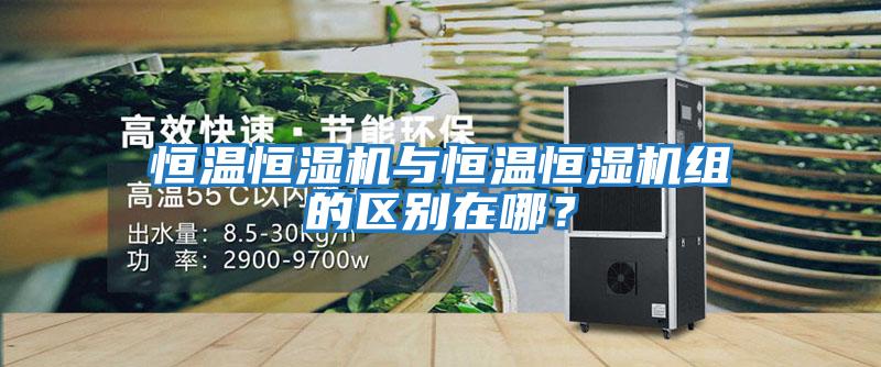 恒溫恒濕機與恒溫恒濕機組的區別在哪?