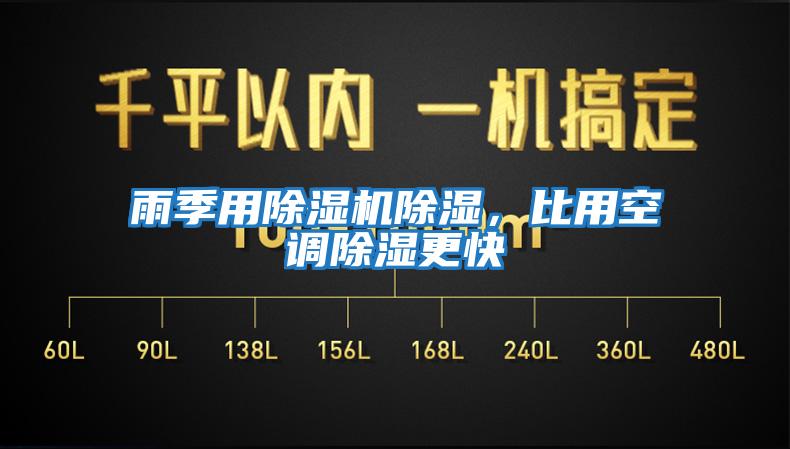 雨季用除濕機除濕，比用空調除濕更快