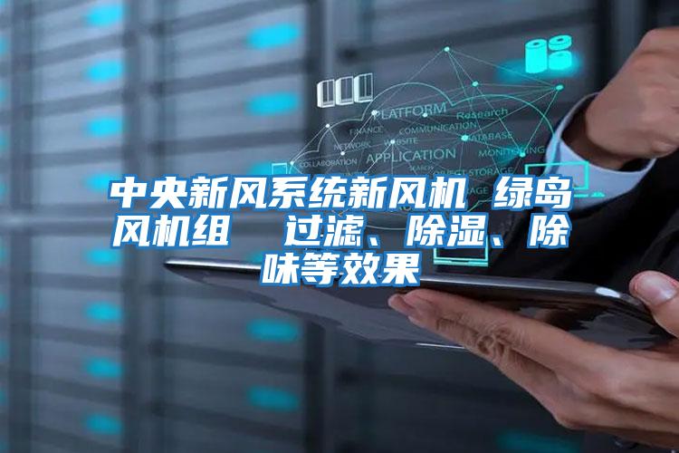 中央新風(fēng)系統(tǒng)新風(fēng)機 綠島風(fēng)機組  過濾、除濕、除味等效果