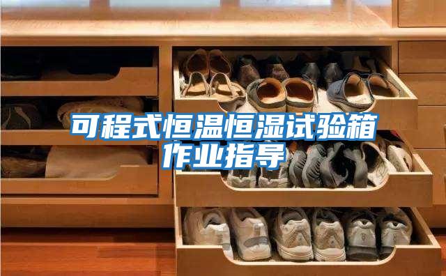 可程式恒溫恒濕試驗箱作業指導