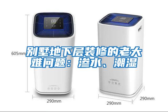 別墅地下層裝修的老大難問題:滲水、潮濕