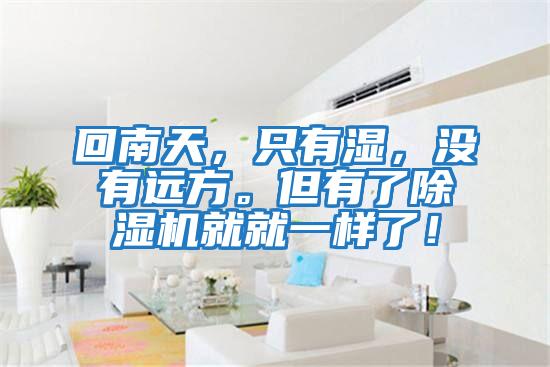 回南天,只有濕,沒有遠(yuǎn)方。但有了除濕機(jī)就就一樣了!
