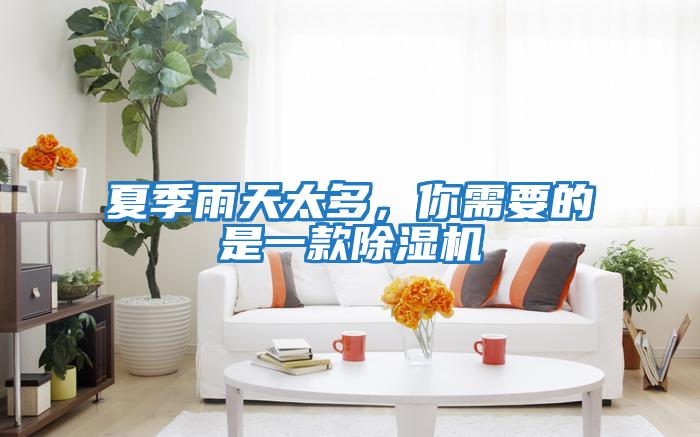 夏季雨天太多,你需要的是一款除濕機