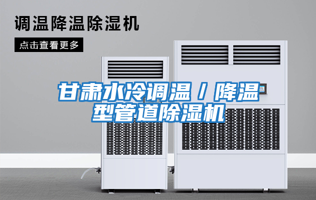 甘肅水冷調溫/降溫型管道除濕機