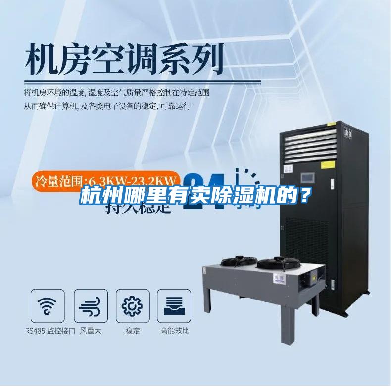杭州哪里有賣除濕機的?