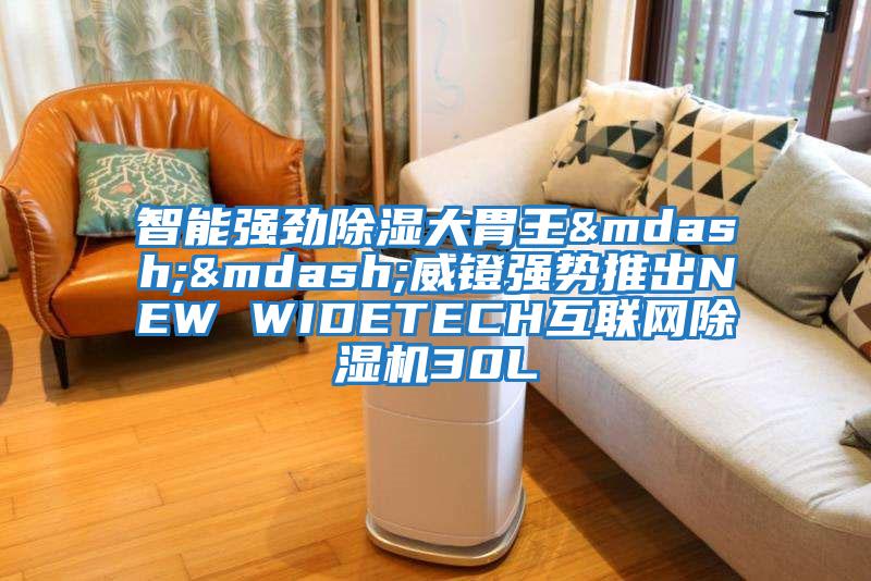 智能強勁除濕大胃王&mdash;&mdash;威鐙強勢推出NEW WIDETECH互聯網除濕機30L