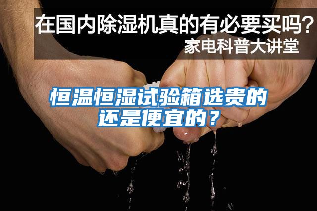 恒溫恒濕試驗箱選貴的還是便宜的?
