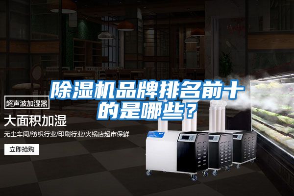 除濕機(jī)品牌排名前十的是哪些?