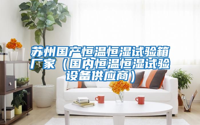 蘇州國產(chǎn)恒溫恒濕試驗箱廠家(國內(nèi)恒溫恒濕試驗設(shè)備供應(yīng)商)